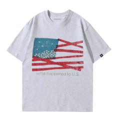 ART IN WAR What Happened to U.S.” Tee — Broken Flag Edition Details