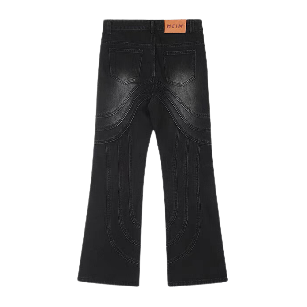 3D Cut Ink Splash Jeans