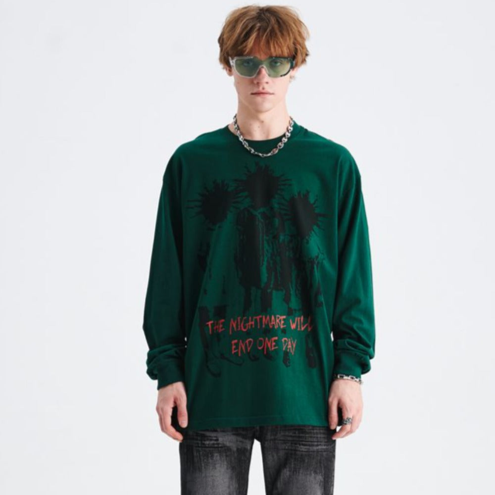 "The Nightmare Will End" Print Sweatshirt