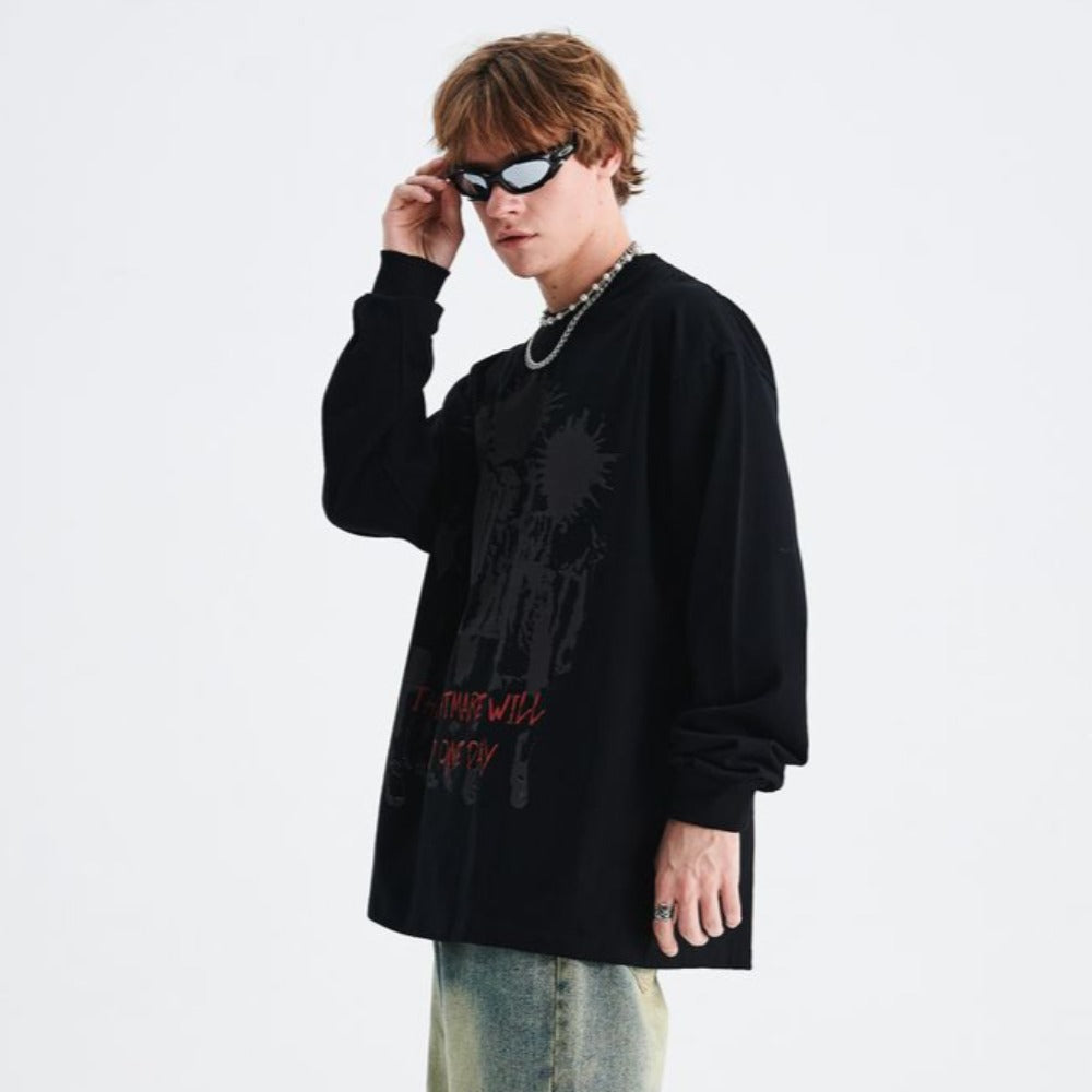 "The Nightmare Will End" Print Sweatshirt