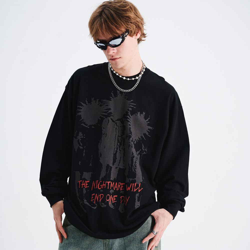 "The Nightmare Will End" Print Sweatshirt