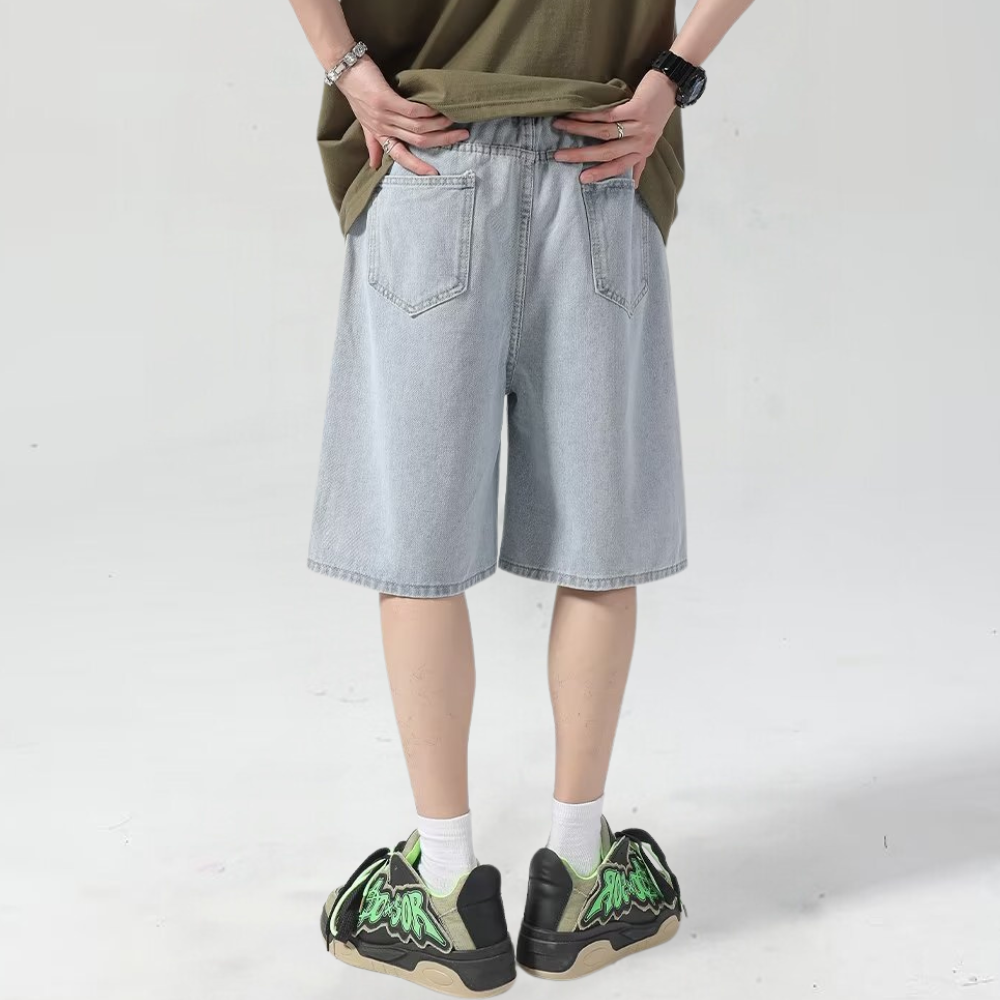 3D Letter Drawstring Shorts