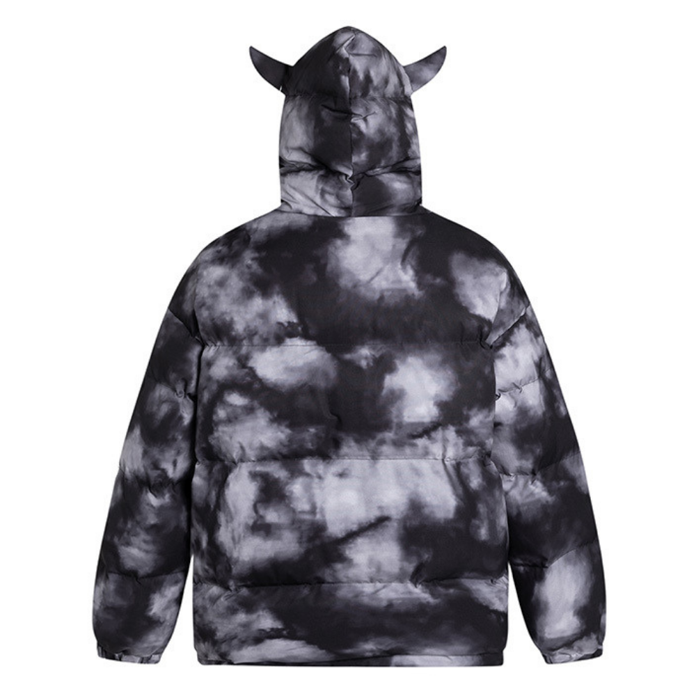 3D Skeleton Devil Horn Belt Bag Coat