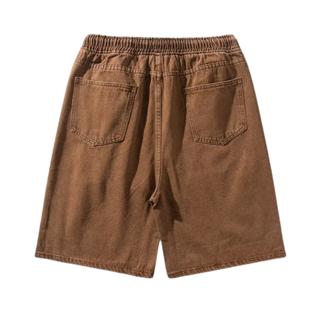 3D Letter Drawstring Shorts