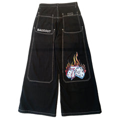 BAGGOUT Dice Flame Jeans