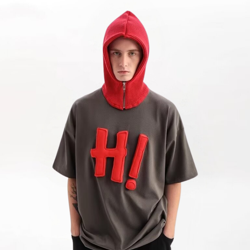 3D Letter Stuffed T-Shirt