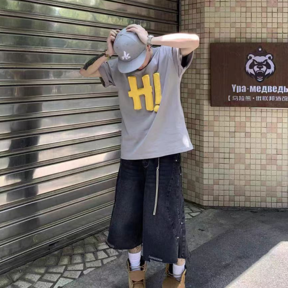 3D Letter Stuffed T-Shirt