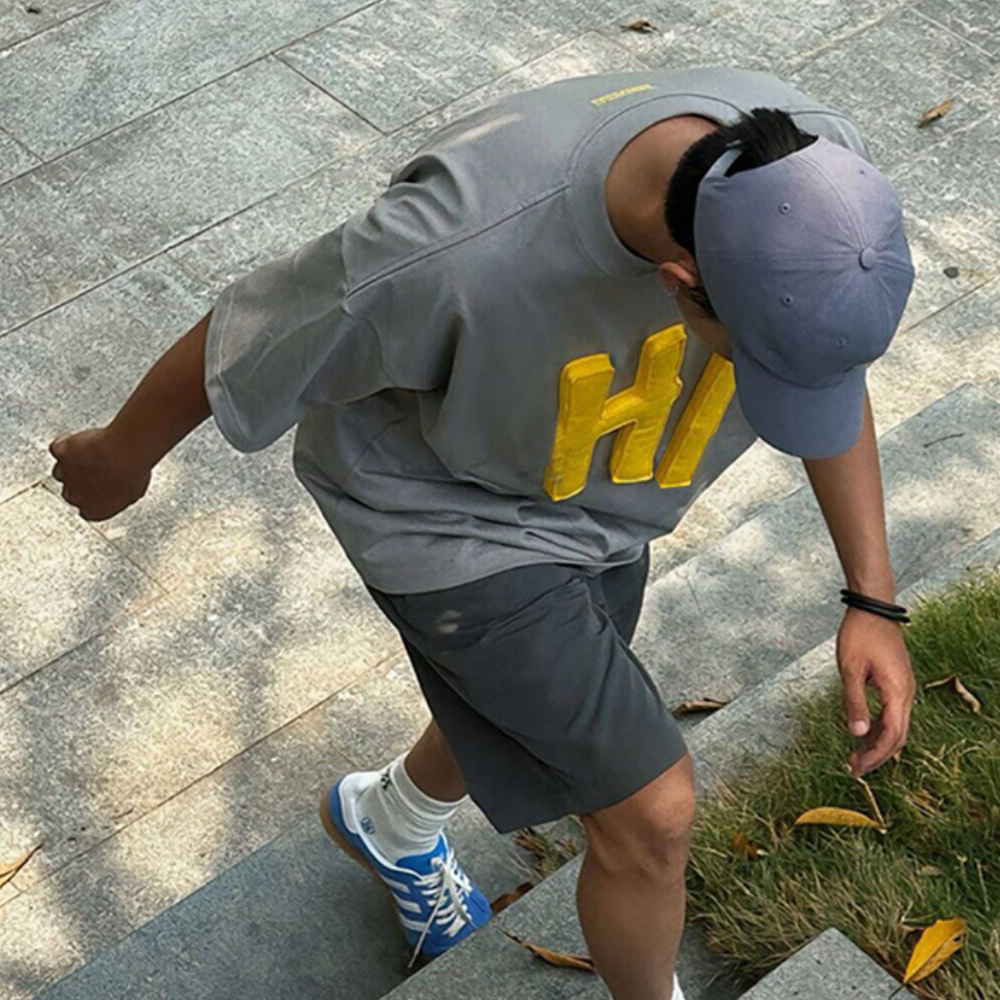 3D Letter Stuffed T-Shirt