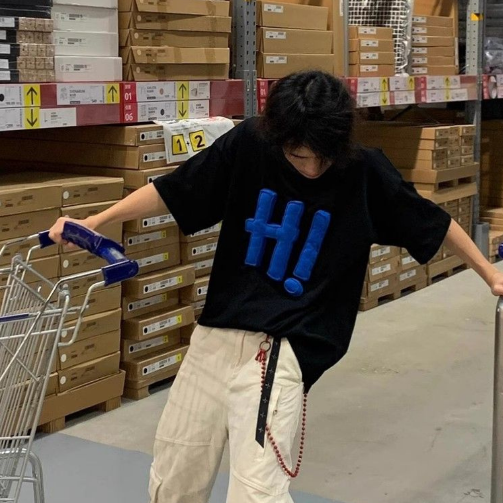 3D Letter Stuffed T-Shirt