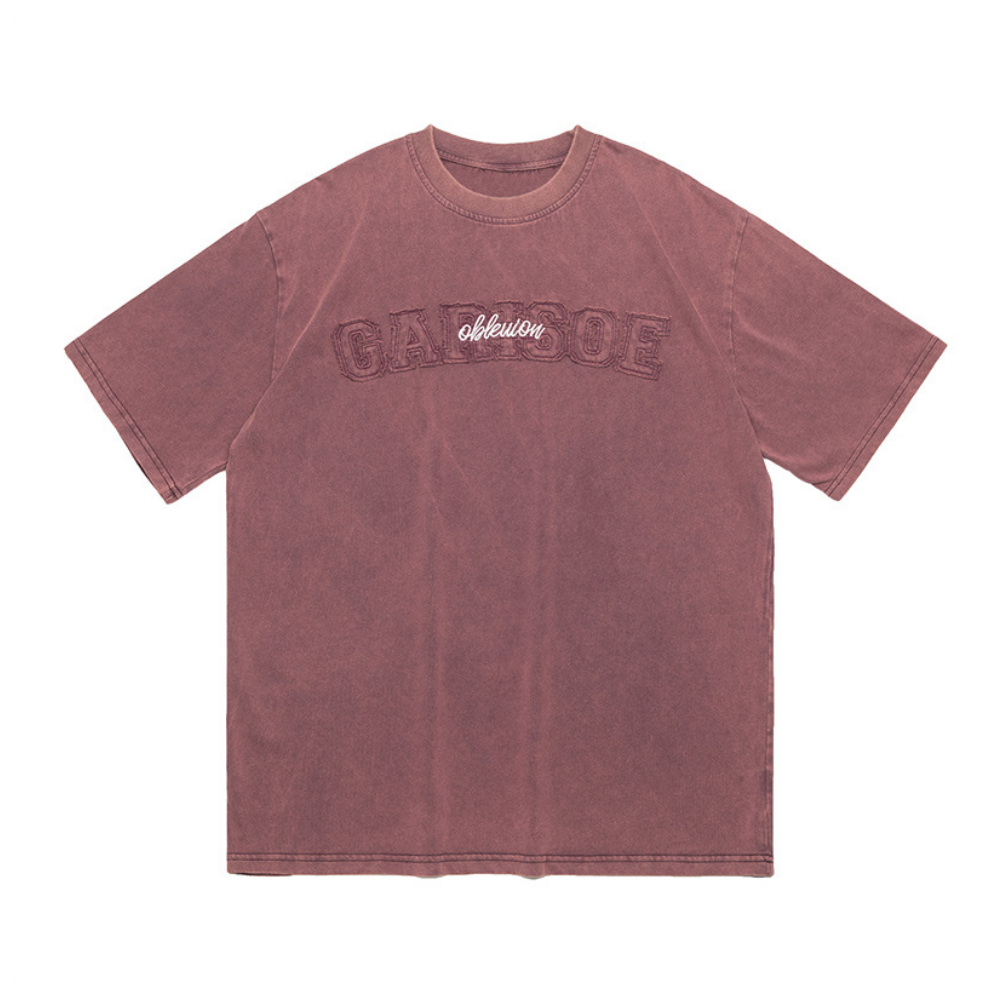 3D Letters Washed T-Shirt
