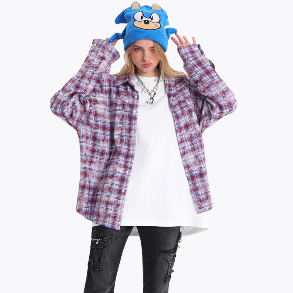 3D Devil Letters Embroidered Shirt