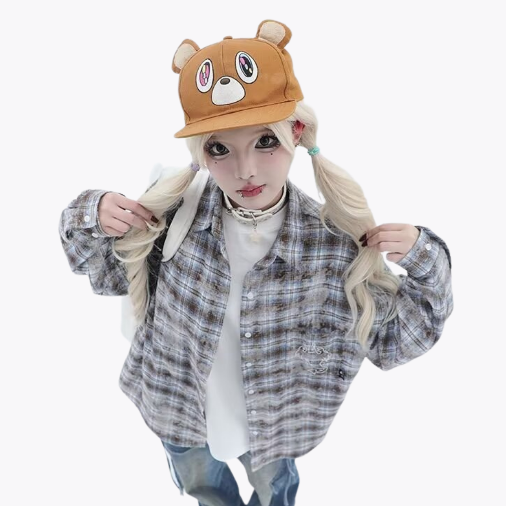 3D Devil Letters Embroidered Shirt