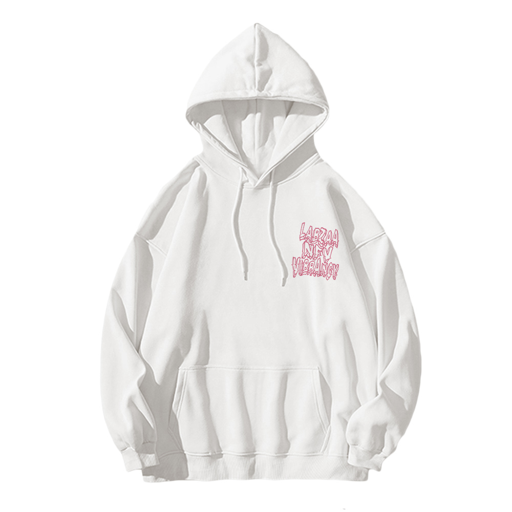 3D Letters Print Hoodie