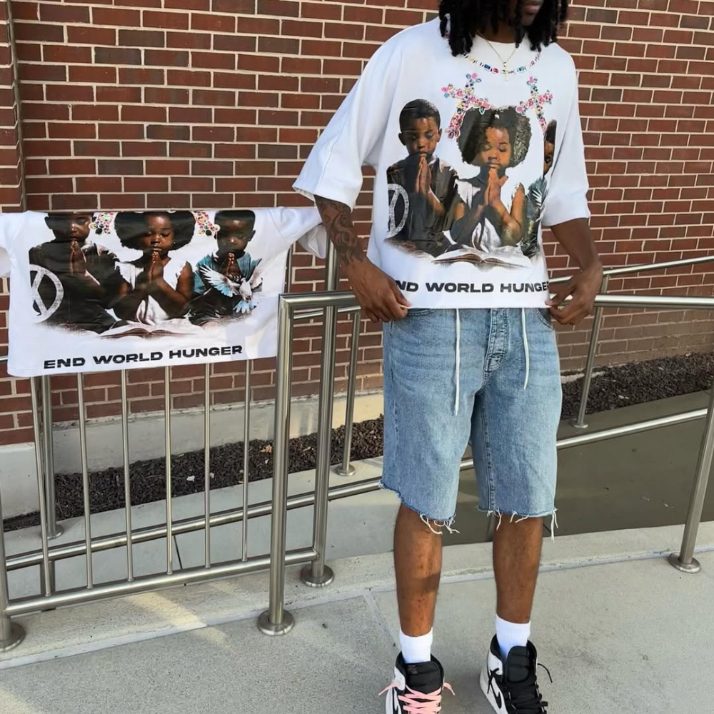 ART IN WAR Feed Hope Tee – A Prayer for the World