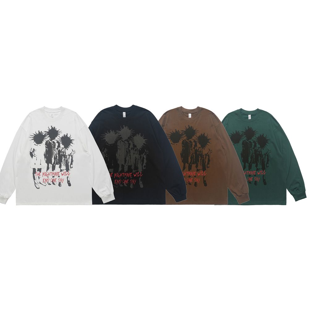 "The Nightmare Will End" Print Sweatshirt