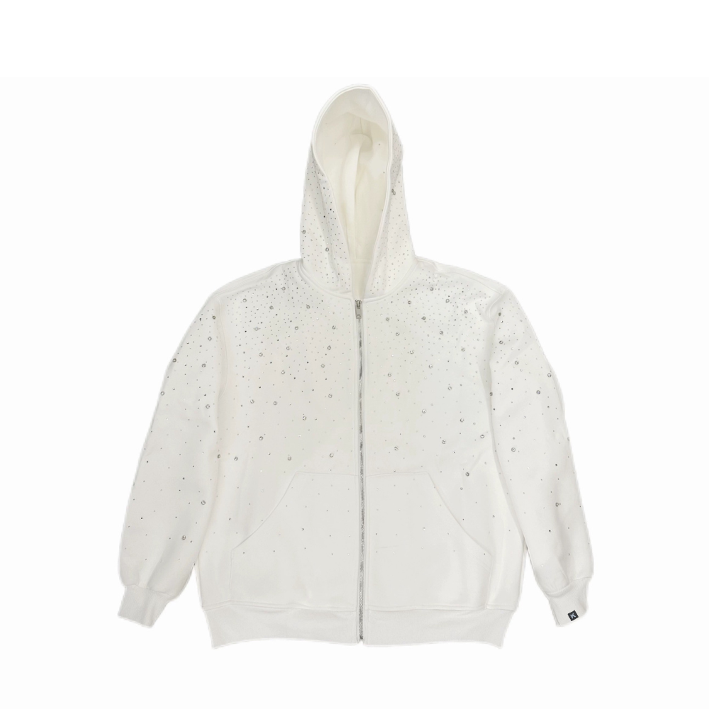 LoopStone Rhinestone All Over Zip Up