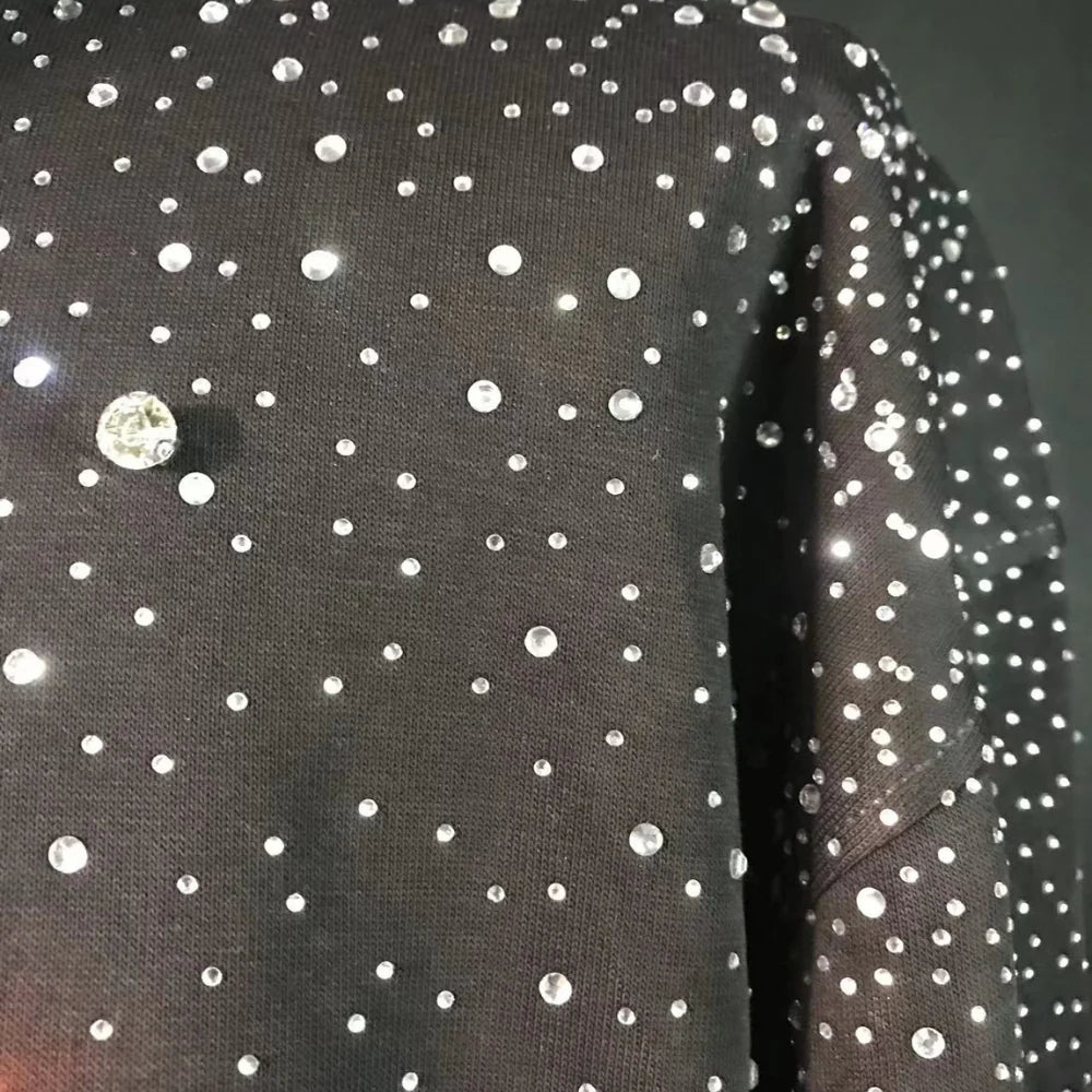 LoopStone Rhinestone All Over Hoodie