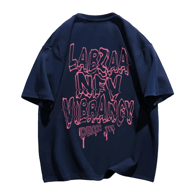 3D Letters Print T-shirt